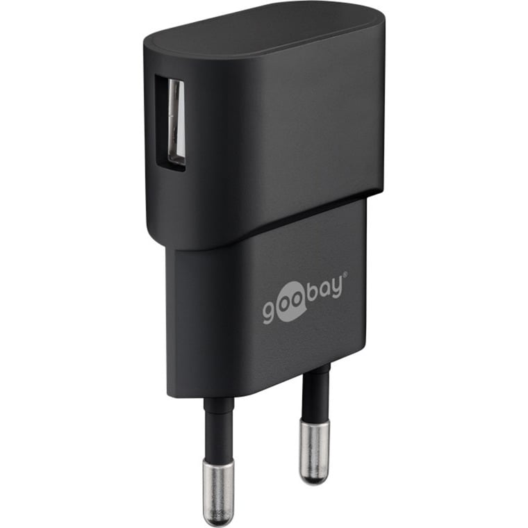 USB-Ladegerät 1 A (5W) schwarz von Goobay