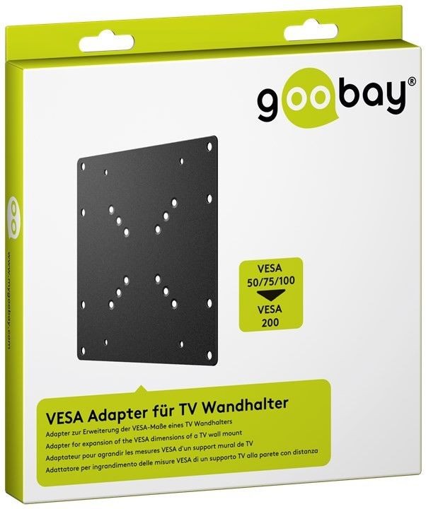 VESA-Adapter für TV-Wandhalter 23 - 42 cm zur Erweiterung der VESA-Maße eines TV-Wandhalters VESA-Adapter für TV-Wandhalter 23 - 42 cm zur Erweiterung der VESA-Maße eines TV-Wandhalters von Goobay