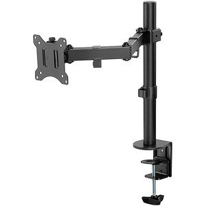 goobay Monitor-Halterung Single Flex 58528 schwarz für 1 Monitor, Tischklemme von Goobay