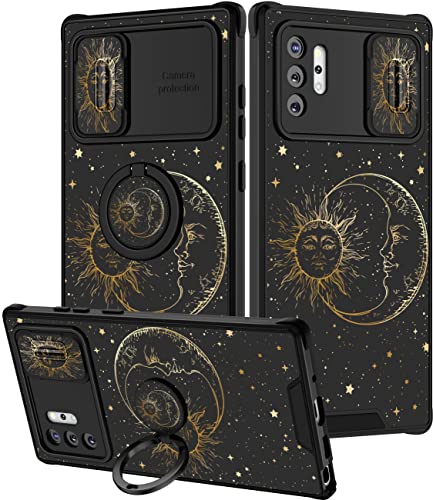 Goocrux (2-in-1 Schutzhülle für Samsung Galaxy Note 10 Plus, Sonne und Mond, Frauen, Mädchen, niedliche Sterne, modisches goldenes Design, für Note10 Plus 6.8 Zoll Goocrux (2-in-1 Schutzhülle für Samsung Galaxy Note 10 Plus, Sonne und Mond, Frauen, Mädchen, niedliche Sterne, modisches goldenes Design, für Note10 Plus 6.8 Zoll von Goocrux