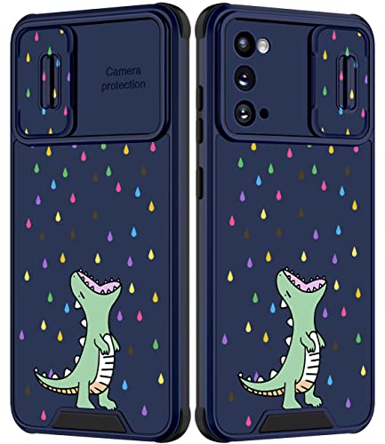 Goocrux Schutzhülle für Samsung Galaxy S20, Dinosaurier, für Mädchen und Frauen, mit Schiebe-Kamera-Abdeckung, einzigartige modische Hüllen für Galaxy S20 5G 15.7 cm (6.2 Zoll) von Goocrux