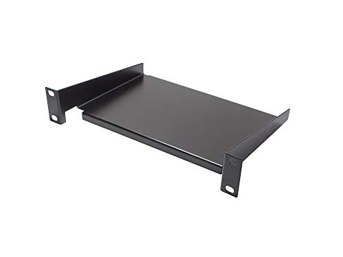 10" Fachboden, Befestigung Vorne, Einbautiefe 160 mm, Tiefschwarz (RAL9005) von Good Connections