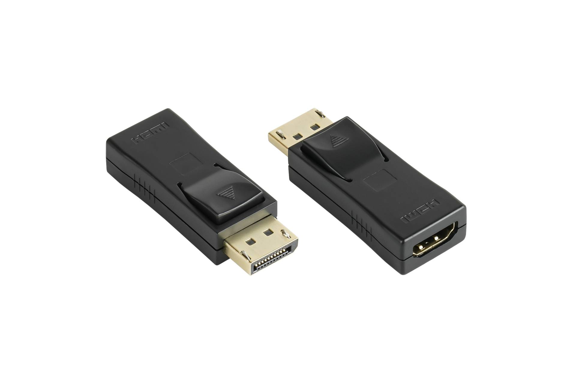 Adapter Displayport 1.2 Stecker an HDMI Buchse, 4K / UHD @30Hz, vergoldete Kontakte, schwarz Adapter Displayport 1.2 Stecker an HDMI Buchse, 4K / UHD @30Hz, vergoldete Kontakte, schwarz von Good Connections