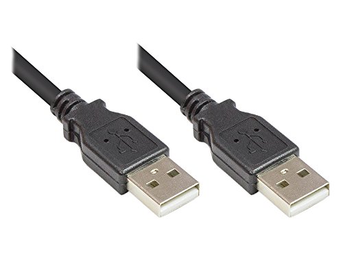 Anschlusskabel, USB 2.0, Stecker A zu Stecker A, schwarz, 0,5m, Good Connections von Good Connections