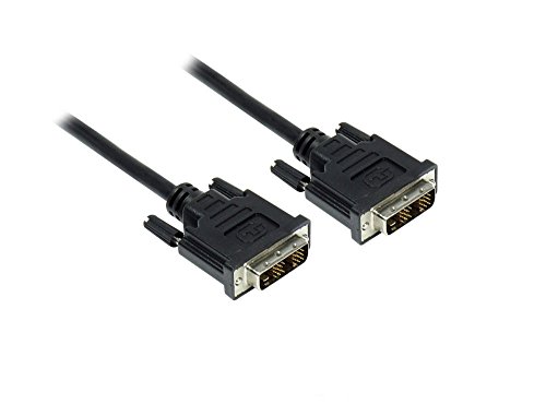 Anschlusskabel DVI-D 18+1 Stecker an Stecker, schwarz, 3m, Good Connections® von Good Connections