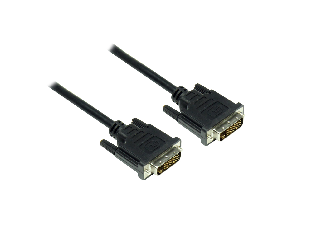 Anschlusskabel DVI-I 24+5 Stecker an Stecker, schwarz, 10m Anschlusskabel DVI-I 24+5 Stecker an Stecker, schwarz, 10m von Good Connections