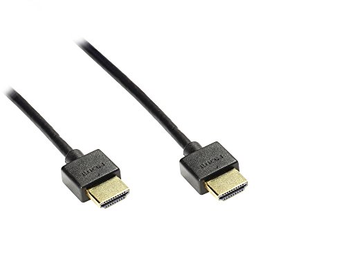 Anschlusskabel High Speed HDMI mit Ethernet, Stecker vergoldet, schwarz, 2m von Good Connections