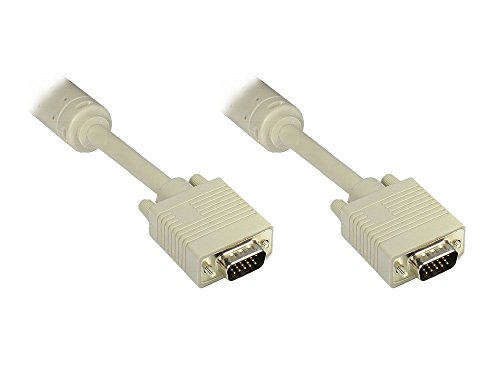 Anschlusskabel S-VGA Stecker an Stecker, grau, 10m, Good Connections® von Good Connections