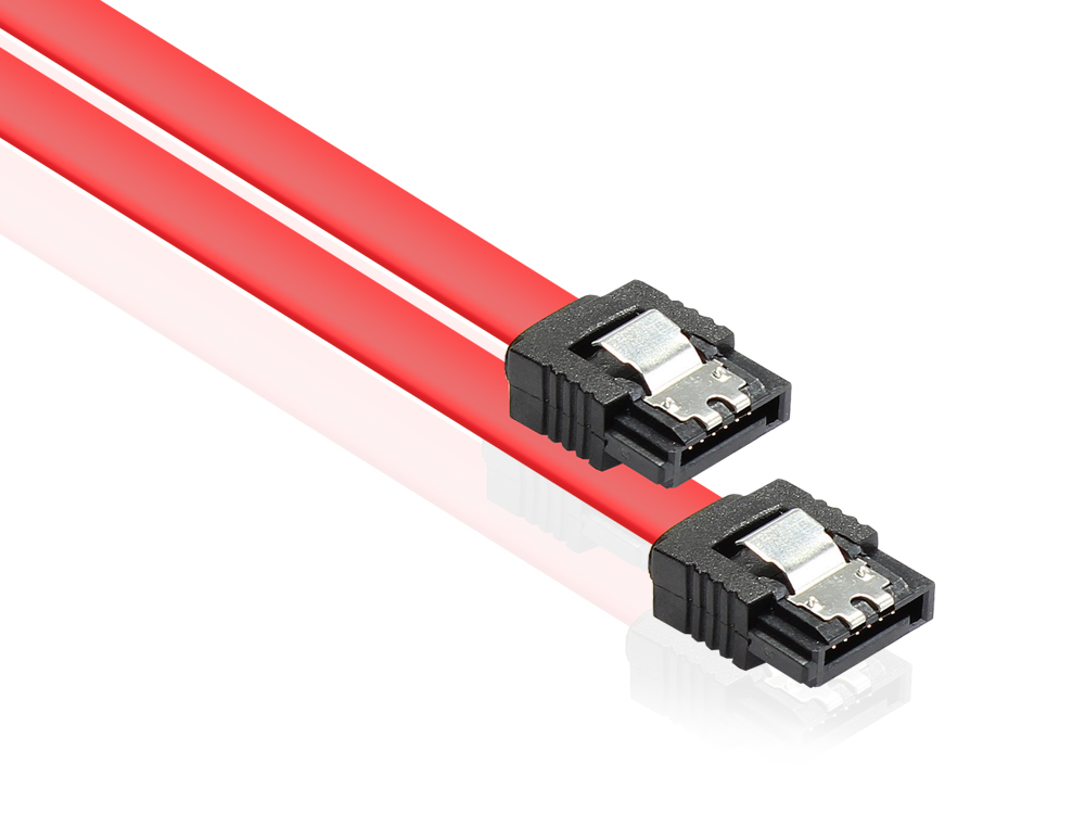 Anschlusskabel SATA 6 Gb/s mit Metallclip, rot, 0,7m Anschlusskabel SATA 6 Gb/s mit Metallclip, rot, 0,7m von Good Connections