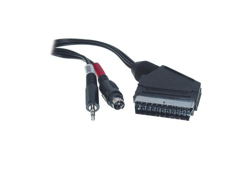 Anschlusskabel Scart Stecker an S-VHS + 3,5mm Klinke, 5m, Good Connections® von Good Connections