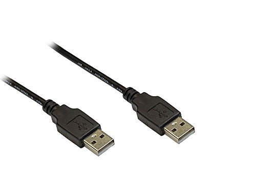 Anschlusskabel USB 2.0 Stecker A an Stecker A, 1,8m, schwarz, Good Connections® von Good Connections