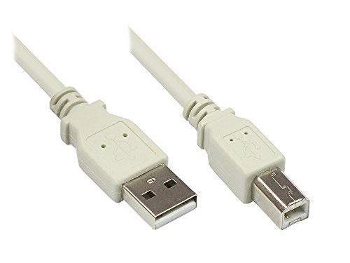 Anschlusskabel USB 2.0 Stecker A an Stecker B, 0,5m, Good Connections® von Good Connections