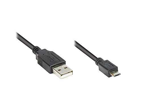 Anschlusskabel USB 2.0 Stecker A an Stecker Micro B, schwarz, 0,6m Anschlusskabel USB 2.0 Stecker A an Stecker Micro B, schwarz, 0,6m von Good Connections
