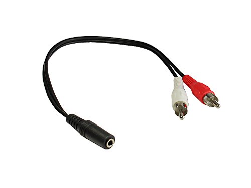 Audio Adapter Kabel 0,2m 3,5mm Klinke Buchse / 2x Cinch Steck von Good Connections