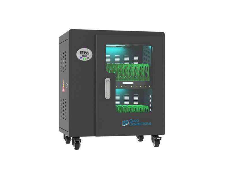 Good Connections® ANTARES PRO T20C Ladewagen bis 11", USB-C™, 30W Port, PD3.0, UVC-Desinfektion, schwarz von Good Connections