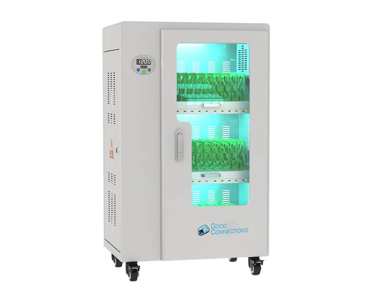 Good Connections® ANTARES PRO T30C Ladewagen bis 11", USB-C™, 30W Port, PD3.0, UVC-Desinfektion, grau von Good Connections