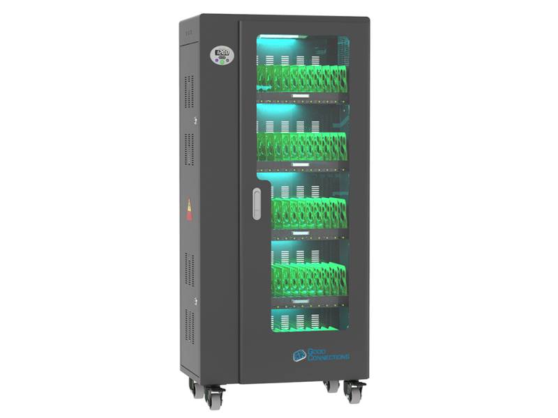 Good Connections® ANTARES T65 Tablet-Ladewagen, UV-C Desinfektion, schwarz von Good Connections