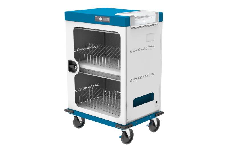 Good Connections® GEMMA T32C Ladewagen für 32 Geräte, USB-C™, 18W pro Port, PD 3.0, QC 3.0, weiß/blau von Good Connections