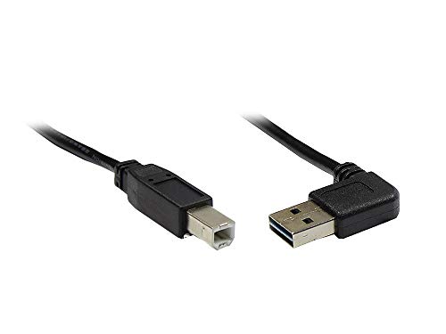 Good Connections 2510-EU01W Anschluss/Druckerkabel USB 2.0 Easy Stecker A auf Stecker B, 1m schwarz Good Connections 2510-EU01W Anschluss/Druckerkabel USB 2.0 Easy Stecker A auf Stecker B, 1m schwarz von Good Connections