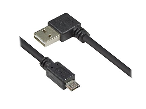 Good Connections 2510-EUM01W Anschlusskabel/Datenkabel USB 2.0 Easy Stecker A auf Stecker Mirco B, 1m schwarz von Good Connections