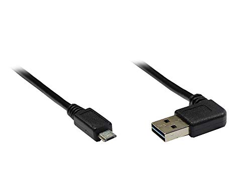 Good Connections 2510-EUM05W Anschlusskabel/Datenkabel USB 2.0 EASY Stecker A auf Stecker Mirco B, 5m schwarz von Good Connections