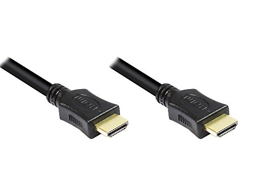 Good Connections 4514-015 HDMI Kabel mit Ethernet 24K vergoldete Stecker und Kupferkontakte, 1,5m Schwarz von Good Connections