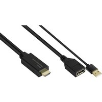 Good Connections Adapter HDMI 2.0b St an DisplayPort 1.2 Bu 4K @60Hz 0,3m von Good Connections