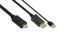 Good Connections Adapterkabel HDMI2.0b-St.-DP1.2-St. 2m Good Connections Adapterkabel HDMI2.0b-St.-DP1.2-St. 2m von Good Connections