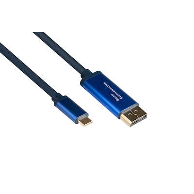 Good Connections Adapterkabel Smartflex USB-C/ DisplayPort 4K UHD 60Hz 1,5m blau von Good Connections