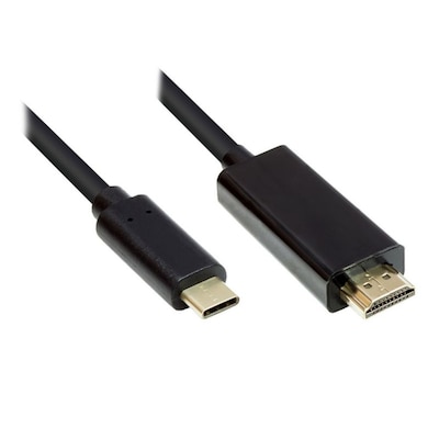 Good Connections Adapterkabel USB-C zu HDMI 2.0 4K2K/ UHD 1,0m schwarz von Good Connections