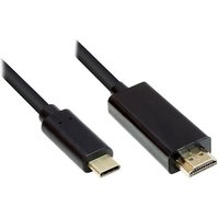 Good Connections Adapterkabel USB-C zu HDMI 2.0 4K2K/ UHD 3,0m schwarz von Good Connections