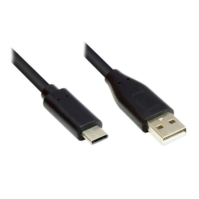 Good Connections Anschlusskabel 0,5m USB 2.0 USB-C zu USB 2.0 A schwarz von Good Connections