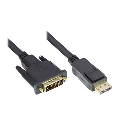 Good Connections Anschlusskabel 1m DisplayPort zu DVI-D schwarz von Good Connections