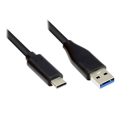 Good Connections Anschlusskabel 1m USB 3.0 USB-C zu USB 3.0 A schwarz von Good Connections