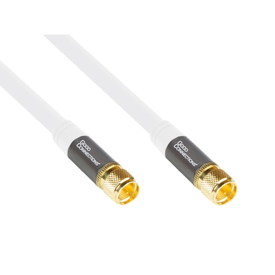 Good Connections Antennenkabel SmartFLEX 1m F-Stecker zu F-Stecker >120dB weiß von Good Connections