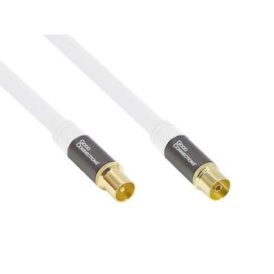 Good Connections Antennenkabel SmartFLEX 7,5m IEC St. zu Koax  Bu. 120dB weiß von Good Connections