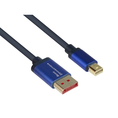 Good Connections DP/MiniDP 1.4 Anschlusskabel 8K UHD-2 / 4K UHD Alu blau 2m Good Connections DP/MiniDP 1.4 Anschlusskabel 8K UHD-2 / 4K UHD Alu blau 2m von Good Connections