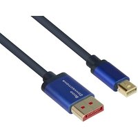 Good Connections DP/MiniDP 1.4 Anschlusskabel 8K UHD-2 / 4K UHD Alu blau 2m Good Connections DP/MiniDP 1.4 Anschlusskabel 8K UHD-2 / 4K UHD Alu blau 2m von Good Connections