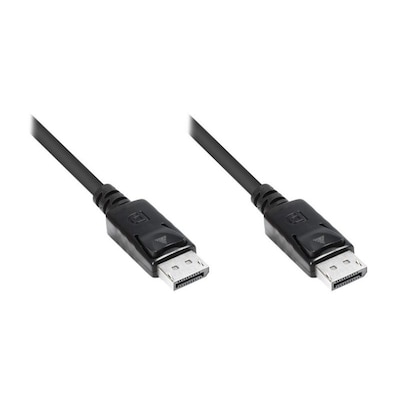 Good Connections DisplayPort 1.2 Anschlusskabel 2m Verriegelungsschutz schwarz von Good Connections