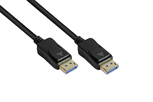 Good Connections DisplayPort 2.0 Kabel - 50cm / 0,5 m - 54 Gbit/s, UHBR 13.5-4K @240Hz / 8K @60Hz - KUPFERLEITER - schwarz von Good Connections