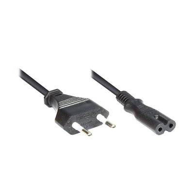 Good Connections Euro-Netzkabel 3m Netzstecker zu Euro 8 Buchse schwarz Good Connections Euro-Netzkabel 3m Netzstecker zu Euro 8 Buchse schwarz von Good Connections