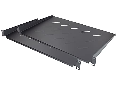 Good Connections GC-N0089 Fachboden "1HE" Einbautiefe, 300 mm/48,26 cm (19 Zoll) Tiefschwarz von Good Connections