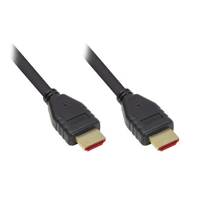 Good Connections HDMI 2.1 Kabel 8K @ 60Hz Kupfer schwarz 0,5m von Good Connections