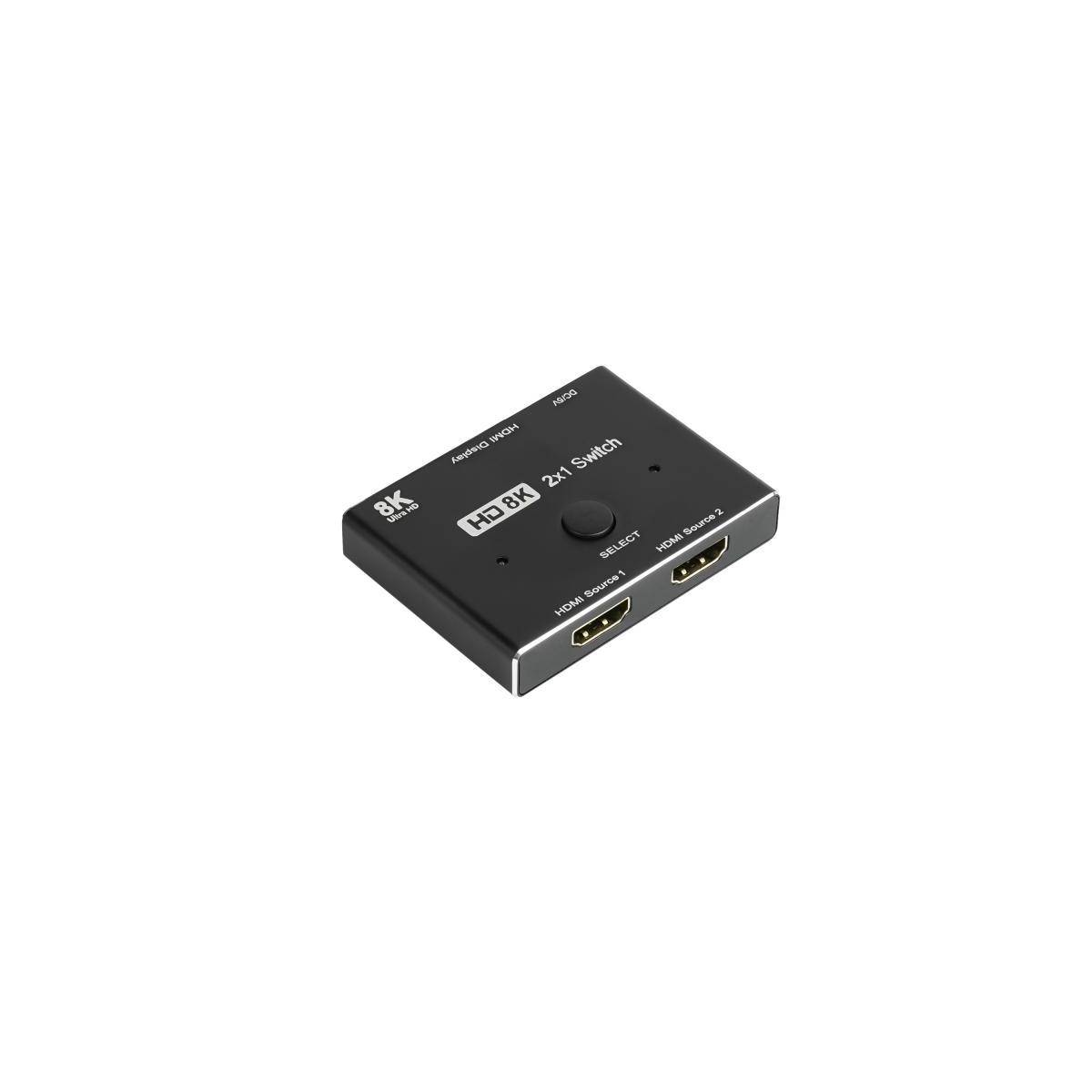 Good Connections HDMI 2.1 Switch 2-fach direktional 8K@30Hz Good Connections HDMI 2.1 Switch 2-fach direktional 8K@30Hz von Good Connections