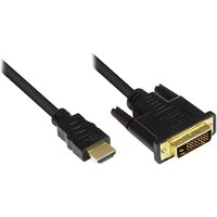 Good Connections HDMI Anschlusskabel 1,5m A St. zu DVI-D St. vergoldet schwarz von Good Connections