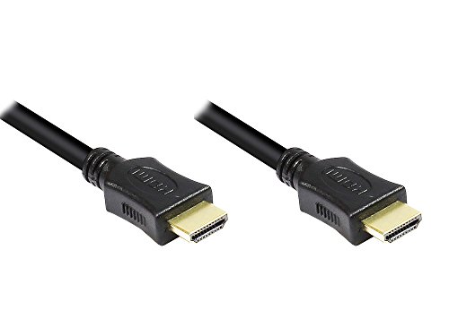 Good Connections High-Speed-HDMI 1.4b Kabel mit Ethernet - 4K / UHD @30Hz - ideal für Gaming und Multimedia - vergoldete Stecker, 3-Fach Schirmung - SCHWARZ - 10 m von Good Connections