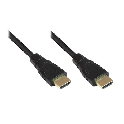 Good Connections High Speed HDMI Kabel 0,5m mit Ethernet gold Stecker schwarz von Good Connections