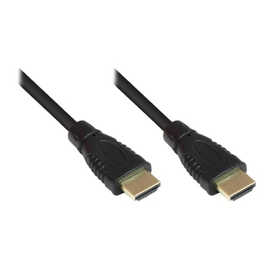 Good Connections High Speed HDMI Kabel 7,5m mit Ethernet gold Stecker schwarz von Good Connections
