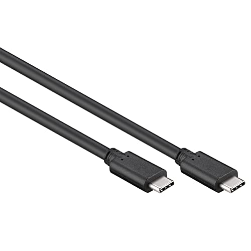 Good Connections Lade- und Datenkabel USB 3.1 (Gen.1) - USB-C Stecker beidseitig - KUPFERLEITER, Doppelschirmung, 5 Gbps Datenübertragung - schwarz - 0,5 m / 50 cm, GC-M0112 von Good Connections