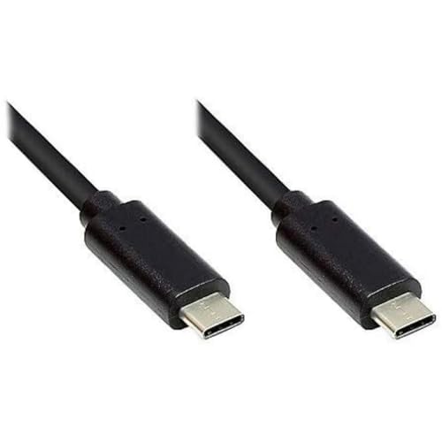 Good Connections Lade- und Datenkabel USB 3.1 (Gen.1) - USB-C Stecker beidseitig - KUPFERLEITER, Doppelschirmung, 5 Gbps Datenübertragung - schwarz - 1 m von Good Connections